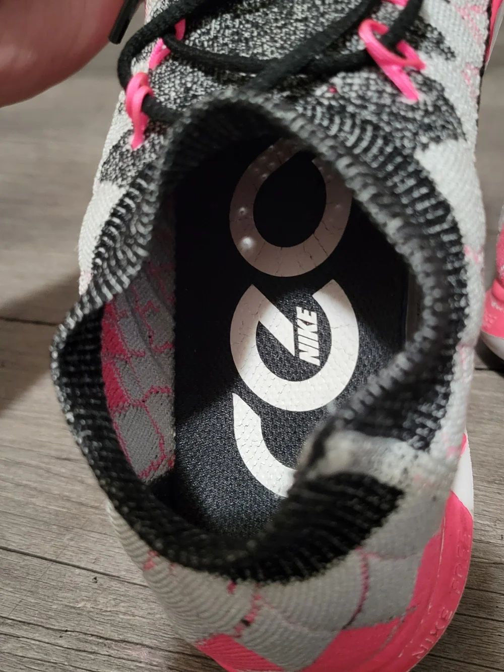 Nike Free 3.0 Flyknit Pink Womens Sz 7.5 Running Shoes 636231-002